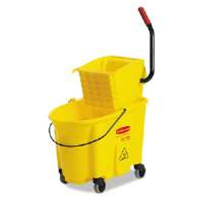 Rubbermaid Commercial Tandem 31qt Bucket/Wringer Combo Yellow 738000YEL 86876188233 