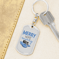 thumbnail image 6 of To My Wife  Merry Wife Merry Life White Stainless Steel or 18k Gold Premium Swivel Dog Tag Keychain, 6 of 16
