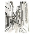 thumbnail image 2 of Vess, June Erica 15x18 White Modern Wood Framed Museum Art Print Titled - Europe Street Sketches IV, 2 of 4