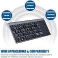 thumbnail image 4 of Yirtree Mini Slim Wireless Keyboard, 2.4Ghz Wireless Keyboard Handheld with Touchpad for PC Notebook TV Box Notebook Computer Portable PC Keyboard, 4 of 8