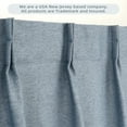 thumbnail image 4 of DriftAway Pinch Pleat Valance for Kitchen Window Blackout Faux Linen Textured Solid Valance for Living Room 16 Inch Farmhouse Window Treatment Back Tab 52x16 Dusty Blue, 4 of 8