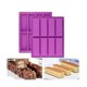thumbnail image 5 of 4PCS Rectangle Silicone Mold Energy Bar Maker Chocolate Cornbread Cheesecake Soap Mould, 5 of 5