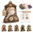 thumbnail image 3 of Always Near 3D Fabric Poke Art Memory Lantern Kit, No-Sew Bird Memorial Craft Kit with Poke Tool and Guided Pattern for Adults, Bookshelf Mantel and Home Decor, 3 of 6
