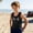 Black M, variant on Blue Anime Inspired Graphic Tank Top for Boys - Cartoon Face Sleeveless Shirt - Kids Muscle Tee for Summer - Cool Playful Design - Breathable & Stretchy,Size 8 T