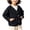 Black, variant on Jalioing Toddler Kids Sherpa Jacket Solid Long Sleeve V Neck Button Down Cardigan Coat Boys Girls Casual Outerwear