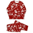 thumbnail image 2 of Matching Family Christmas Pajamas Cozy Christmas Family Sleepwear Top+Bottom Christmas Pajamas Set with Christmas Print Kid, 2 of 7