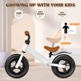 thumbnail image 2 of DOMQGA 12" Balance Bike for Kids,Adjustable Seat and Handlebar,No Pedal Balance Bicycle with Fender for Kids Ages 18 Months to 5 Years ,White, 2 of 7