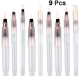 thumbnail image 2 of 9 bolígrafos de pincel de acuarela, bolígrafos de colores solubles en agua, bolígrafos de pintura con pincel para colorear de color aguamarina (120 mm, 155 mm, 190 mm, punta plana para cada 3 unidades HOMEMAXS MX7705649, 2 of 6