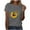 Gray, variant on Ruimatai Womens Summer Casual Tops Female Fashion Sunflower Print Graphic Shirt Women's Crewneck Short Sleeve Loose T-Shirt