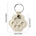 thumbnail image 3 of Cat Paw Shaped Pet Hair Memorial Keychain, Soft Material Key Ring For Daily Key Storage, Designed For Pet Owners To Cherish Memories Of Their Beloved Pets, Lightweight & Easy To, 3 of 6
