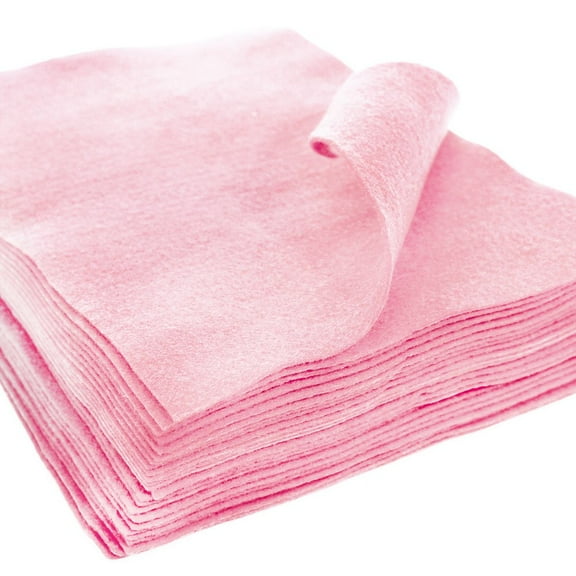 24 pcs Acrylic Soft Craft Felt Sheet 9" X 12" - Light Pink (Crafting, Jewelry, Children craft)