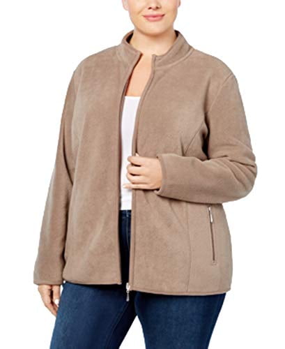 karen scott plus size fleece jacket
