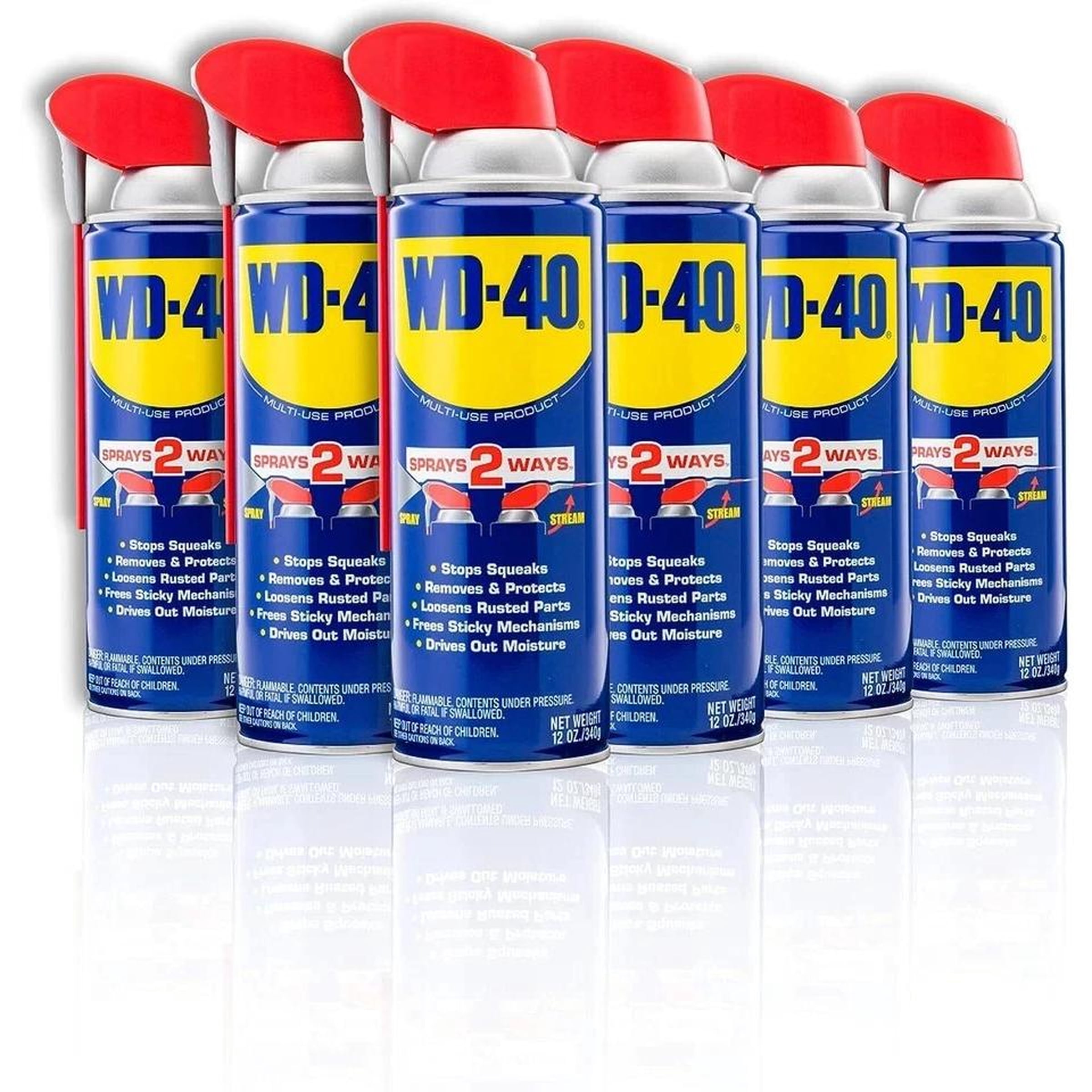 NEW Multi Purpose Original WD-40 Formula Lubricant Spray 6-PACK w/ Smart Straw