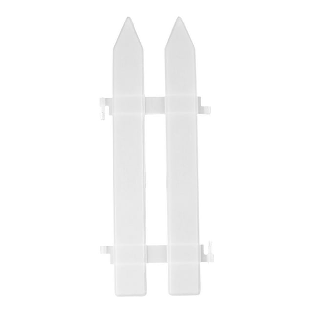 Christmas Tree Belt White Picket Fenceside Frame 4.6 X 12 Inch Mini Plastic Decorative Fence