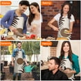 thumbnail image 7 of Brown Boho Geometric and Plant Pattern Apron-Garden Aprons for Women with Pockets-Cotton Linen Waterproof Kitchen Cooking Gardening Aprons Adjustable for Kitchen,Cooking,BBQ and Salon 33x27 Inch, 7 of 7