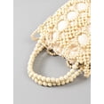 thumbnail image 4 of Nvzi Bolso de hombro tejido, bolso de mano tejido y bolso de cosméticos, bolso de mano tejido elegante para playa de verano, 9,05 x 0,98 x 13,38 pulgadas, negro, 4 of 4