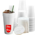 thumbnail image 1 of Vasos de espuma Mr Miracle de 20 onzas para bebidas frías y calientes, paquete de 50, 1 of 7