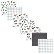 Luvable Friends Hudson Baby Flannel Receiving Blankets 7pk, Forest Woodland Gray
