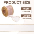 thumbnail image 2 of Uxcell Sheer Organza Ribbon, Gifts Wrap Ribbons with Golden Border for Wedding Party Korean Pink, 2 of 5
