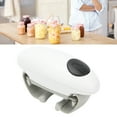 thumbnail image 1 of Jar Opener, Automatic 2 Ears Shaped Mini Electric Can Opener Lid Opener ABS With Black Button For Home For Restaurant For Kitchen, 1 of 8