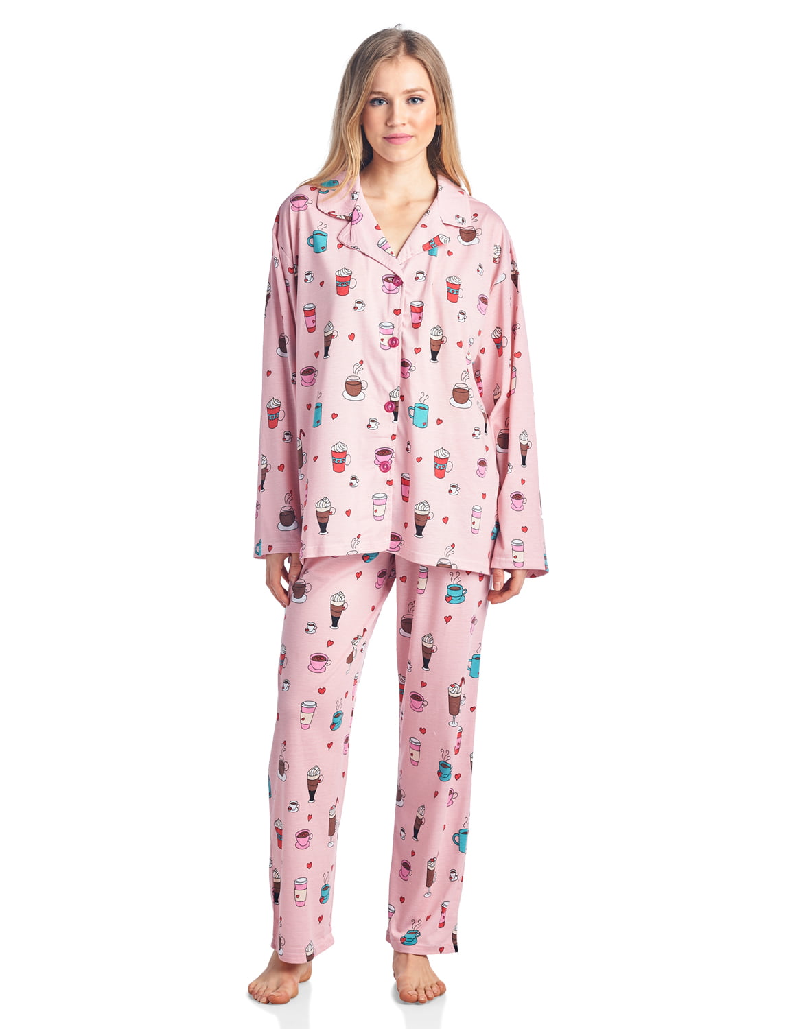 Bedhead Pajamas Bhpj By Bedhead Pajamas Womens Brushed Back Soft Knit Pajama Set Walmart 