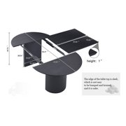 Kevinplus 86.61” Expandable Dining Table, Modern Kitchen Desk for Dining Room, Partment, Black