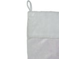 thumbnail image 4 of Northlight 20.5" Iridescent Glitter Snowflake Print Christmas Stocking with Faux Fur Cuff, 4 of 4