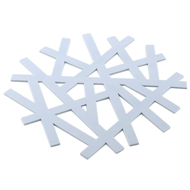 Wweixi Nappe en Forme de Flocon de Neige Résistante à la Chaleur Couleur Unie Coussin de Casserole Ménager Anti-Chaleur