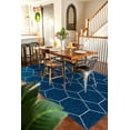 thumbnail image 5 of Unique Loom Trellis Frieze Collection Area Rug - Geometric (8' x 11' Rectangle Navy Blue/Ivory), 5 of 7