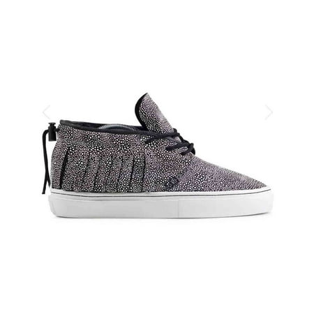 

Clear Weather One-O-One Midtop Sneaker Black White Stingray CRW-101-STR