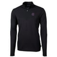 thumbnail image 2 of Men's Cutter & Buck Black Holy Cross Crusaders Big & Tall Virtue Eco Pique Recycled Quarter-Zip Pullover Top, 2 of 3
