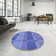 thumbnail image 4 of Ahgly Company Machine Washable Indoor Rectangle Transitional Sky Blue Area Rugs, 8' x 12', 4 of 7