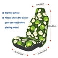 thumbnail image 2 of Picia Green Fruit Print Waterproof Sweating Car Seat Cover for Post Gym Workout, Running, Beach and Hiking, Universal Fit Anti-Slip Bucket Seat Protector, 2 of 5