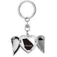 thumbnail image 1 of America USA Map Outline Heart Angel Wing Key Chain Holder, 1 of 3