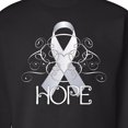 thumbnail image 3 of Inktastic Hope Lung Cancer Awareness Adult Sweatshirt, 3 of 4