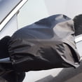 thumbnail image 4 of 4 Unids 33x27 CM Universal Auto Cubiertas de Espejos Laterales Vista Posterior del Coche Protector de Espejo Trasero Protector Solar Funda de Espejo para Tipo de Vehículo Ordinario (Negro), 4 of 5