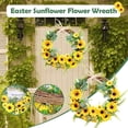 thumbnail image 2 of CAROOTU Outdoor Sunflower Wreaths for Window Easter Decor Garland Spring Summer Front, 2 of 5
