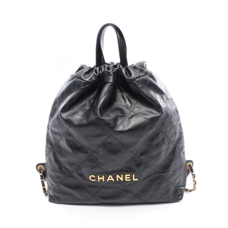 Chanel Backpack 22 Chain As3313 Leather Black CHANEL 22 Large Rucksack Backpack bag Matelasse AS3313  main image 3