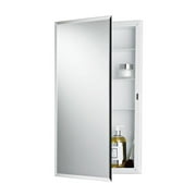 Jensen 781061X Builder 16" x 26" Recessed Beveled Mirror Medicine Cabinet