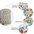 thumbnail image 7 of Shower Curtains Strawberry Blue Floral Leaf Bath Curtain Wildflowers Plant Waterproof Bathroom Shower Curtain Set with Hooks Decoration 72 x 84 Inches, 7 of 7