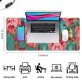 thumbnail image 5 of Long Mouse Pads for Desk,Pioneer Flower Floral Print Pattern Desk Mats on Top Of Desks, Desk Mouse Pad Extra Large with 3mm Non-Slip Base and Stitched Edge for Gaming,Office,Work,Home 35.4"x15.7", 5 of 6