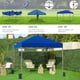 thumbnail image 2 of Songqin 10x10 1-Person Setup Pop Up Canopy Tent, Instant Portable Commercial Canopy Tent, Outdoor Gazebo with 1-Button Push, Wheeled Bag & 4 Sandbags for Home, Party & Outdoor Activities, Blue, 2 of 18