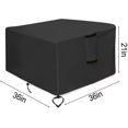 thumbnail image 3 of Gas Fire Pit Table Cover Square - Waterproof Windproof Anti-uv Heavy Duty For Patio Firepit Furniture, 3 of 5