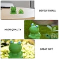 thumbnail image 4 of LEORX 6Pcs Flowerpot Figurines Small Resin Figurines Green Cartoon Shape Decoration, 4 of 6