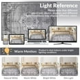 thumbnail image 5 of CAROMIO 8' x 10' Area Rug for Living Room Boho Vintage Rug Non Slip Throw Rugs Floral Bedroom Rug, Gray, 5 of 5