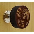 thumbnail image 2 of IBA Indianbeautifulart Brown Engraved Knobs Furniture Knobs Cabinet Drawer Pull Pack 10, 2 of 3