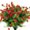 Red, variant on Sinhoon 6PCS Artificial Flowers, Fake Artificial Greenery UV Resistant No Fade Faux Plastic Plants for Wedding Indoor Outdoor Home Garden Office Table Vase (Brown Orange)