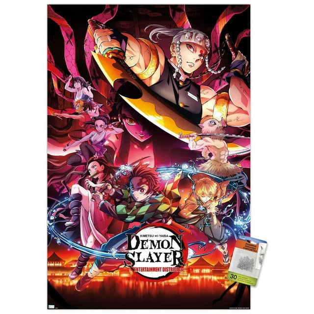 Demon Slayer - Key Visual 1 Wall Poster, 22.375" x 34"