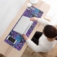 thumbnail image 3 of Long Mouse Pads for Desk,Purple and Blue Damask Pattern Desk Mats on Top Of Desks, Desk Mouse Pad Extra Large with 3mm Non-Slip Base and Stitched Edge for Gaming,Office,Work,Home 31.5"x11.8", 3 of 6