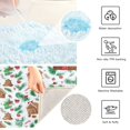 thumbnail image 6 of IAUYY 24x16 Inch Bath Mat Thick Soft Plush Shower Mat TPR Backing Material Non Slip Bath Mats for Bathroom for Tub Shower Hotel Brown and Emerald Green, 6 of 9